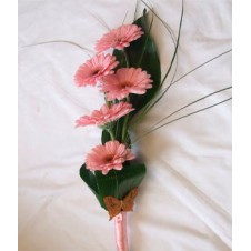 5 Stems Pink Gerbera in a Bouquet