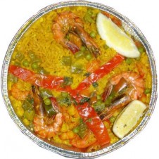 Delicious Paella de Gambas by Alba