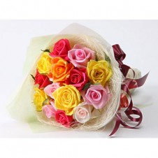 Special Mixed Roses in a Bouquet