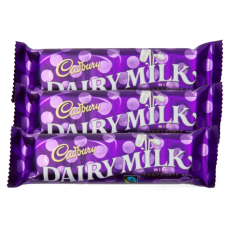 Cadbury Dairy Milk. 3 Bars. 30g and 15g Each