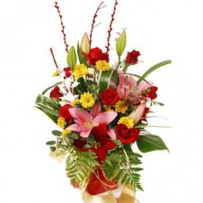 Mixed Flowers Arrangement in a Bouquet 1