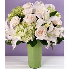 White Roses, White Lily and Hydrengea
