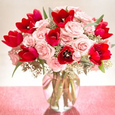 Gorgeous Tulips in a Vase