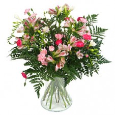 Vase Arrangement of Fresh Pinks