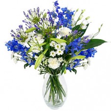 Long Stem Blue Flowers