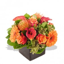 Mixed Orange & Pink Flowers