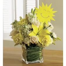 Sun Bright Arrangement in a Vase