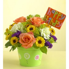 Mixed Fresh Flowers in a Vase 2