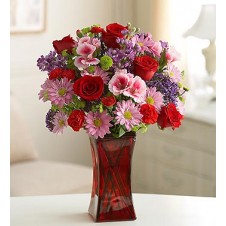 Two Dozen Assorted Flowers in a Vase