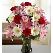 Dazzling Two Dozen Mixed Flowers in a Vase