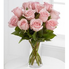 Pink Holland Roses in a Vase