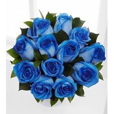 12 pcs. Imported Holland Blue Roses* in a Bouquet 2