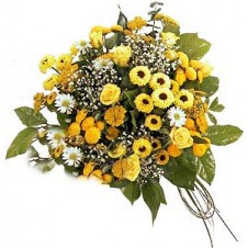 Hand Tied Yellow Flowers