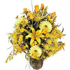 Seasonal Flowers in Shade of Yellow