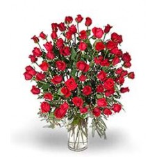 The Simplicity of Red Roses in a Bouquet