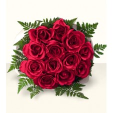 One dozen Red Roses in a Bouquet