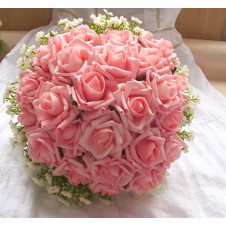 2 dozen Pink Roses in Bouquet