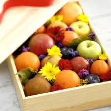 Basket of Fresh Apple, Orange