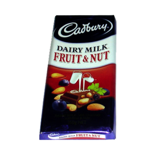 dairy milk fruit and nut gift