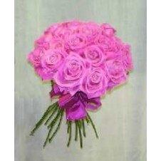 Two dozen Pink Roses in Bouquet