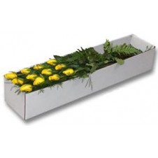 Yellow Roses in a Box