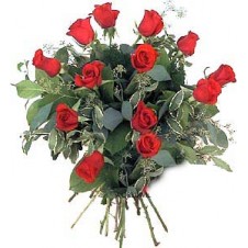 Lovely Hand Tied Bouquet of Red Roses