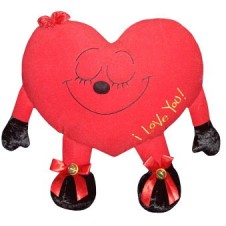 Lovey Dovey Heart Shape Pillow by Blue Magic