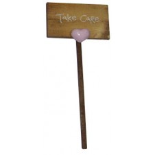 Take Care Placard (Size: 7.5") by Blue Magic