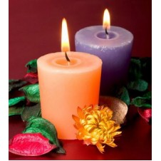 2pcs Colorful Medium Size Candles