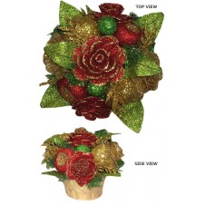 Glittered Christmas Plant Ornament