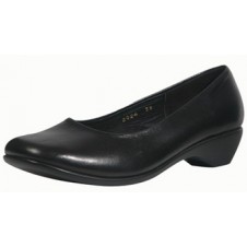 Black Closed Shoe by Manels