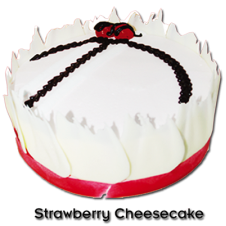 Strawberry Cheesecake Dome by Bake & Churn