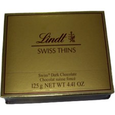 Lindt Swiss Thins Dark Chocolate