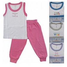 Sleeveless Baby Tee Top & Baby Pants