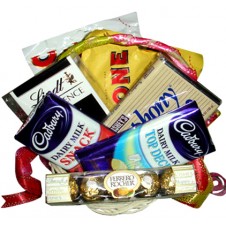 Assorted Chocolate Lover Basket 6