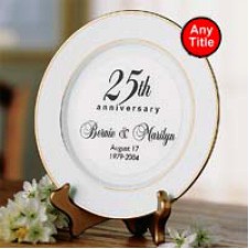 Personalized Ceramic Display Plate with Stand