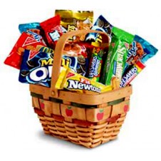 An Apple a Day Basket of Nabisco Snacks