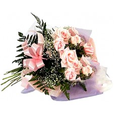 Pink Roses With Added Complementary Flowers