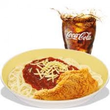 1-pc. Chickenjoy with Spaghetti by Jollibee