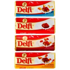 Delfi Assorted Chocolate 4 Bars 80g each