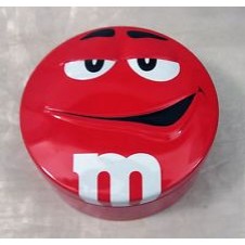 M&Ms Red TIn Can