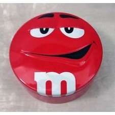 M&Ms Red TIn Can