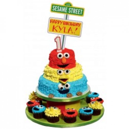 Sesame Street Elmo & Friends Cake by Red Ribbon