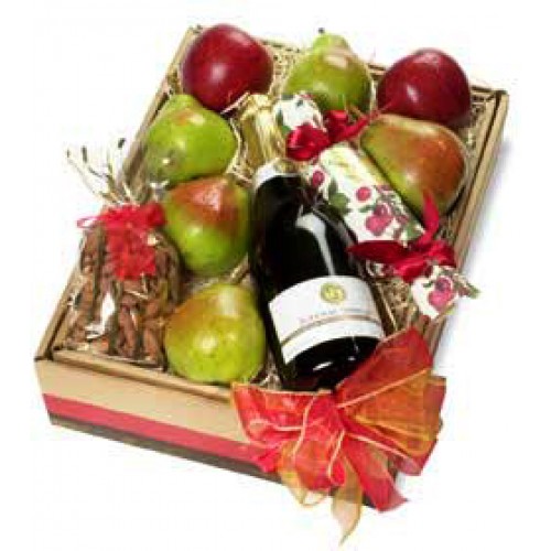 Let's Celebrate Fruit Gift Box with Grape Juice