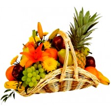 A Basket Of Full Fresh Fruits