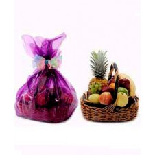 Fresh Fruit Basket. Wrapped With Nice Wrapper