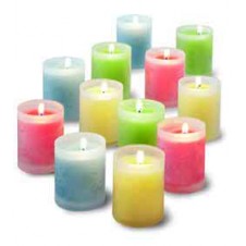 12 pcs Wonderful Candles with Glass Holder!